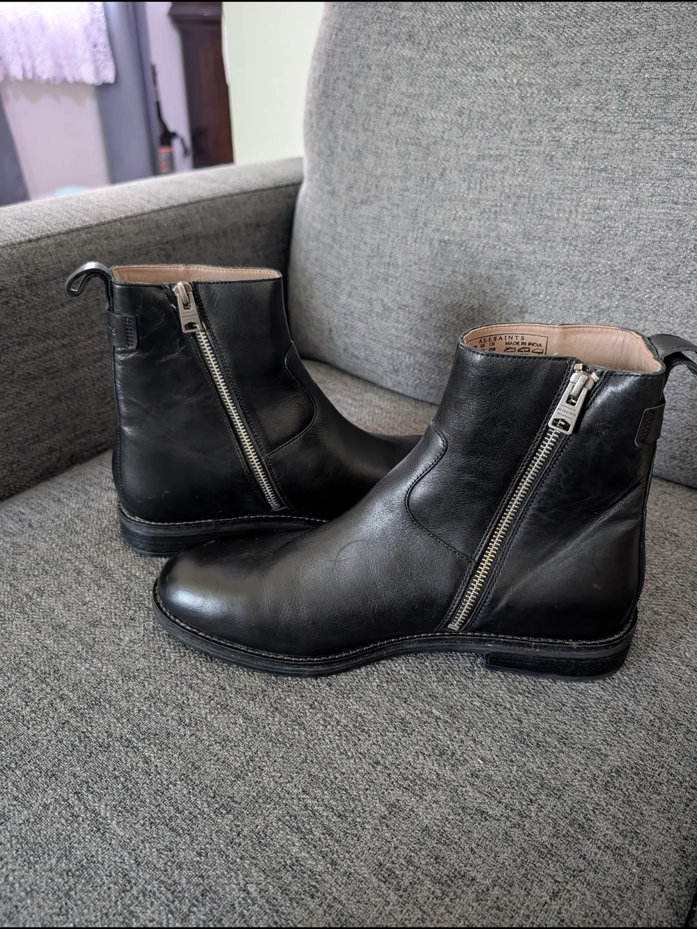 ALLSAINTS  hollow zip boot
